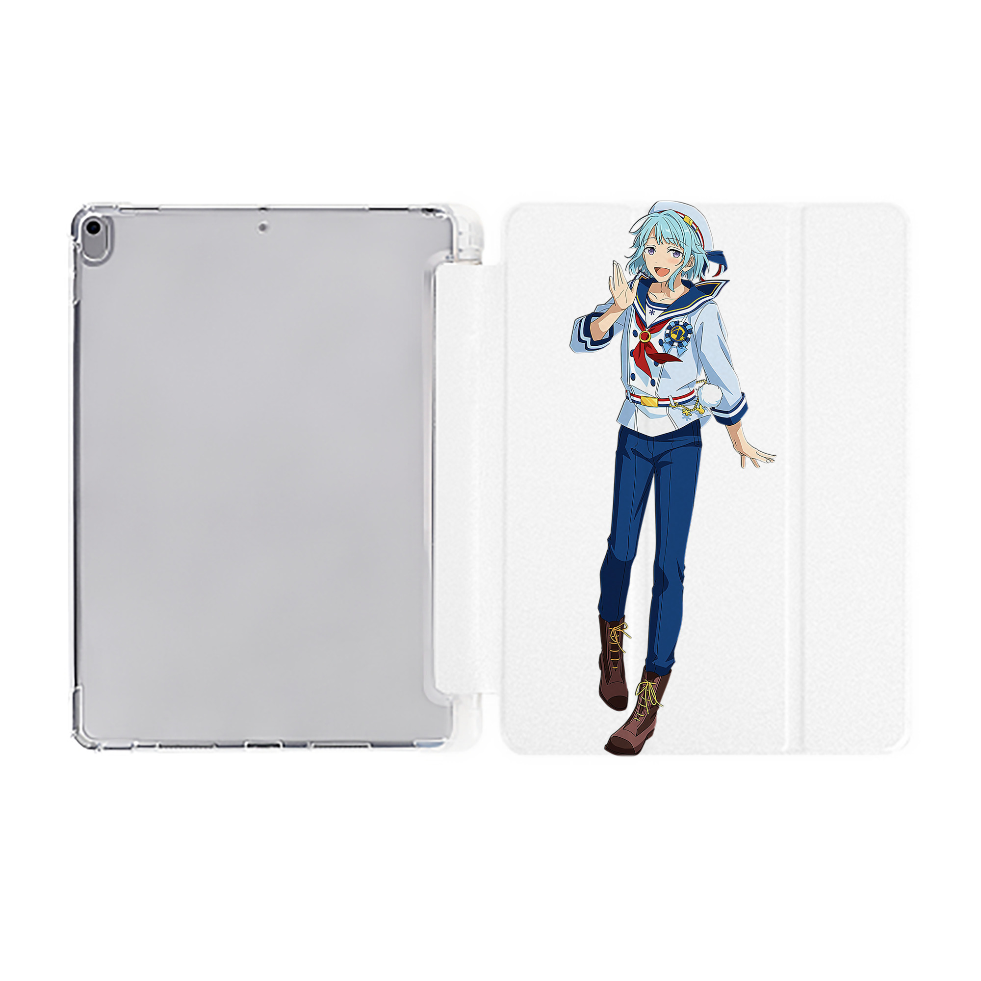 （画像用） あんさんぶるスターズ! Ensemble Stars IPad ケース ペン収納付き 三つ折りスタンド PUレザー×シリコン 対応機種9.5/10.5/10.9インチ